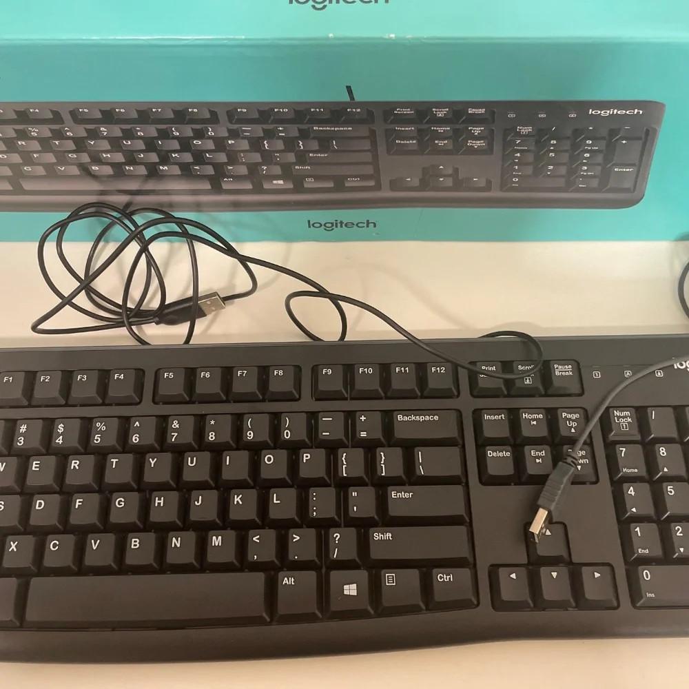 Logitech MK120 Wired Keyboard and Mouse Combo for Windows